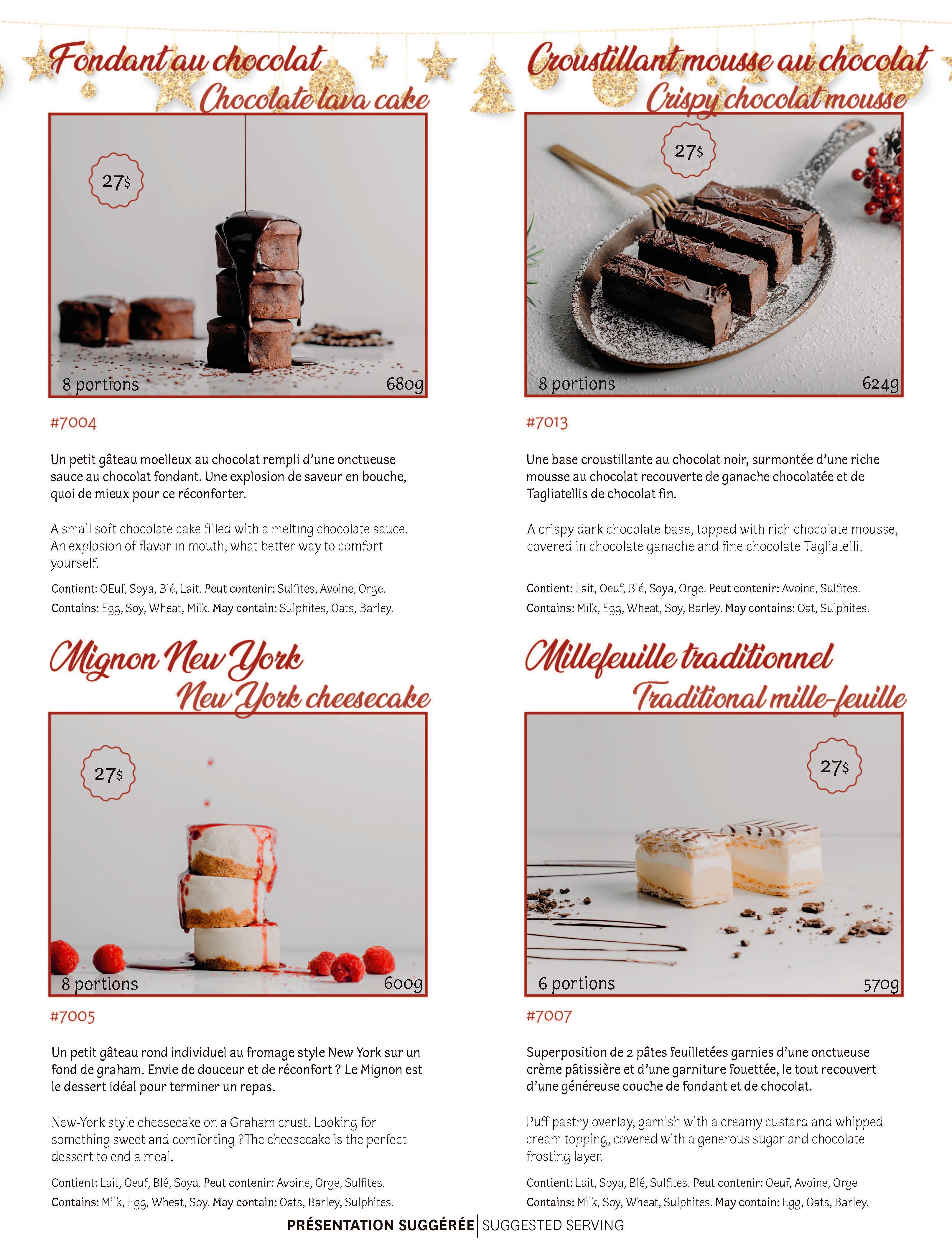 Bûches & Desserts Martin Dessert *Nouveau Catalogue*